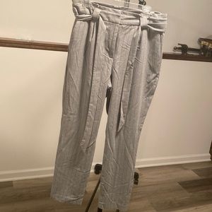 Express grey black pinstripe slacks size 14